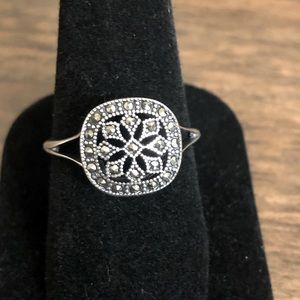 SS Marcasite ring sz. 10